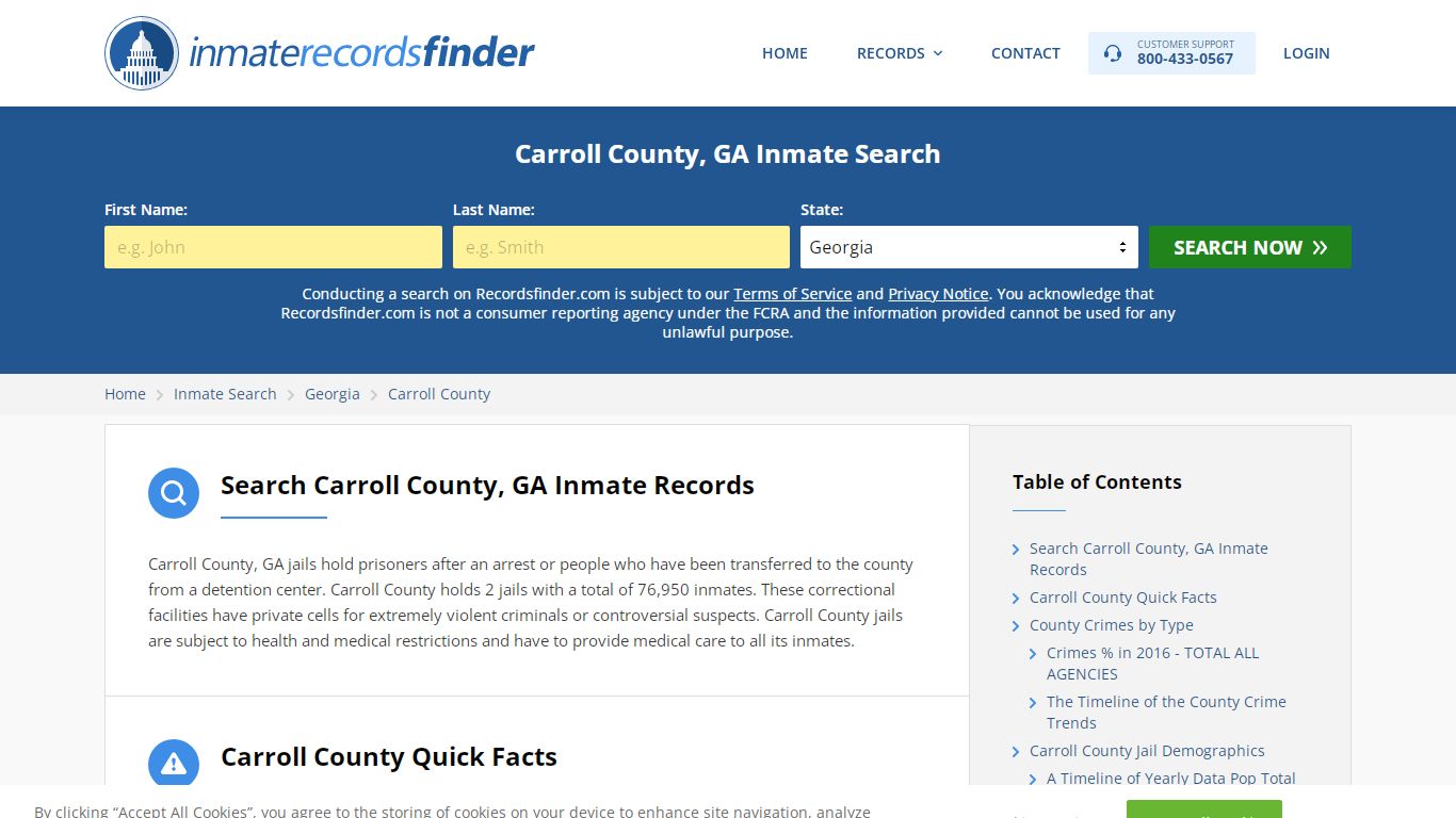 Carroll County, GA Inmate Lookup & Jail Records Online